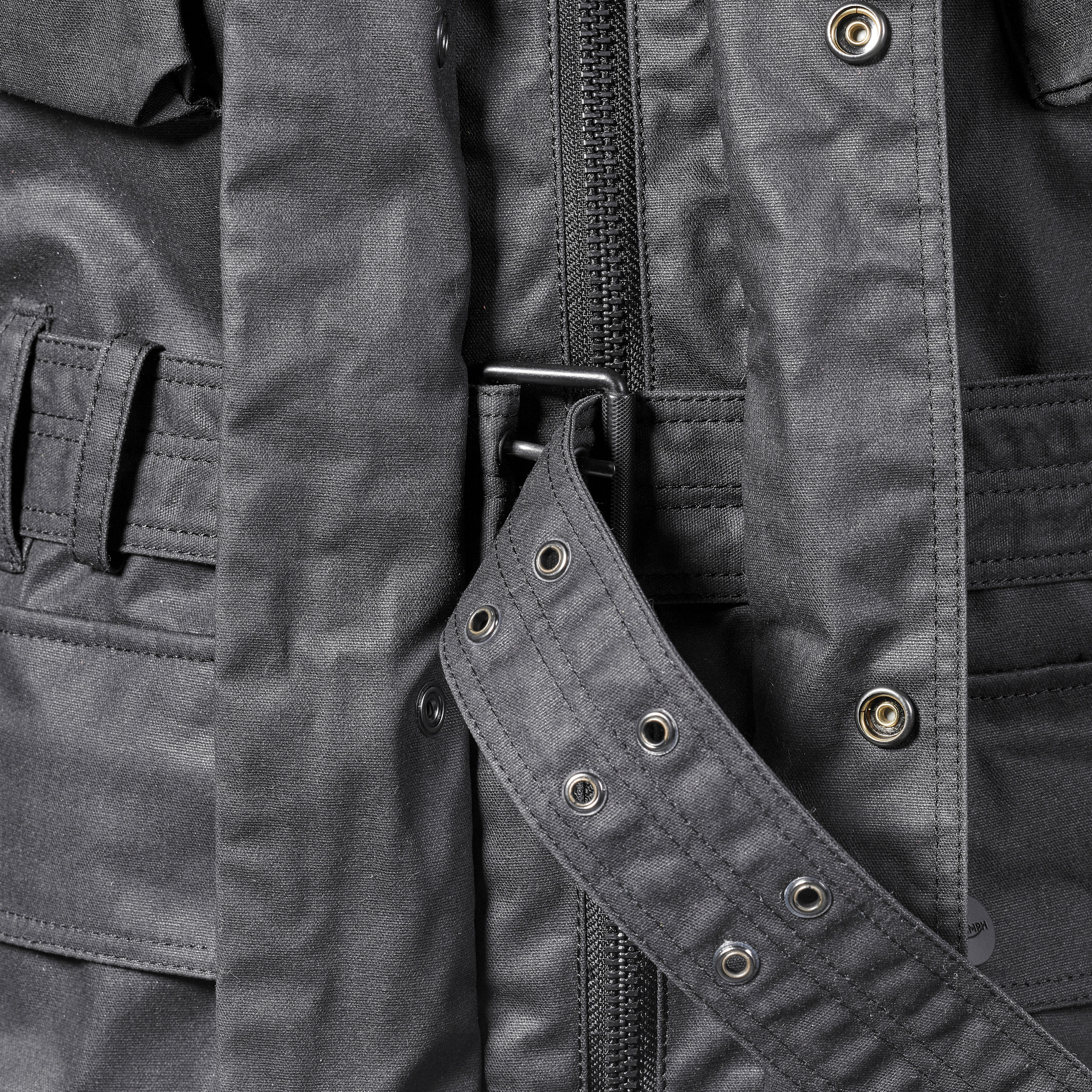 Beck Wax Cotton Black Jacket | Motorcycle Clothing